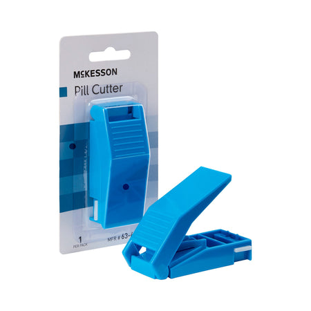 McKesson Pill Cutter-Pill Cutter McKesson Hand Operated Blue