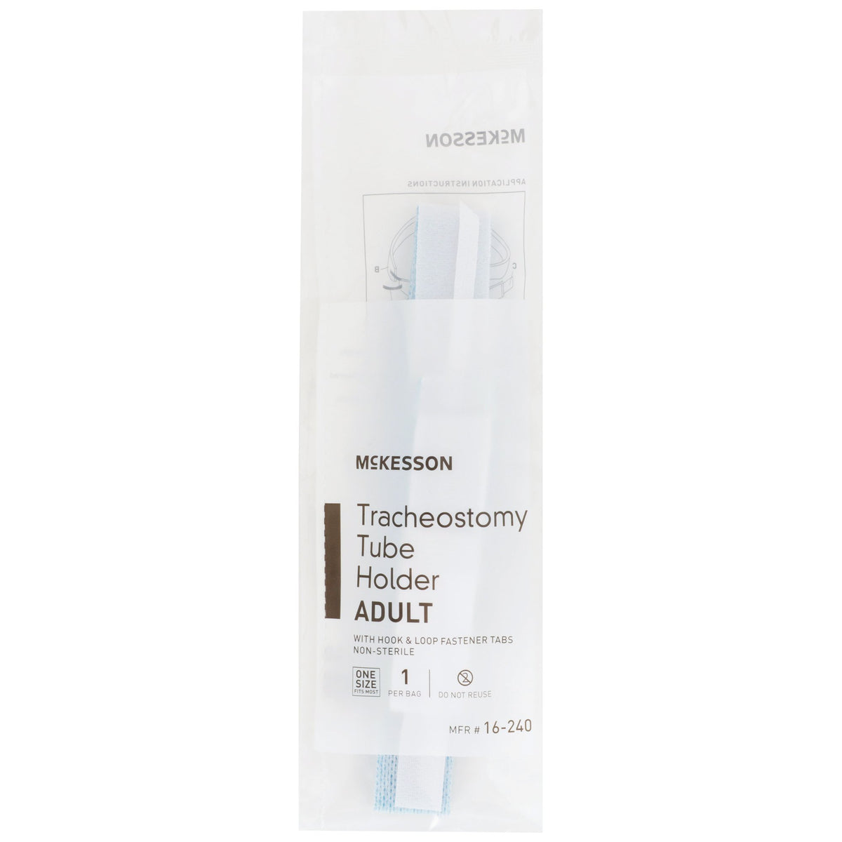 McKesson Tracheostomy Tube Holder-Tracheostomy Tube Holder McKesson One Size Fits Most Adult