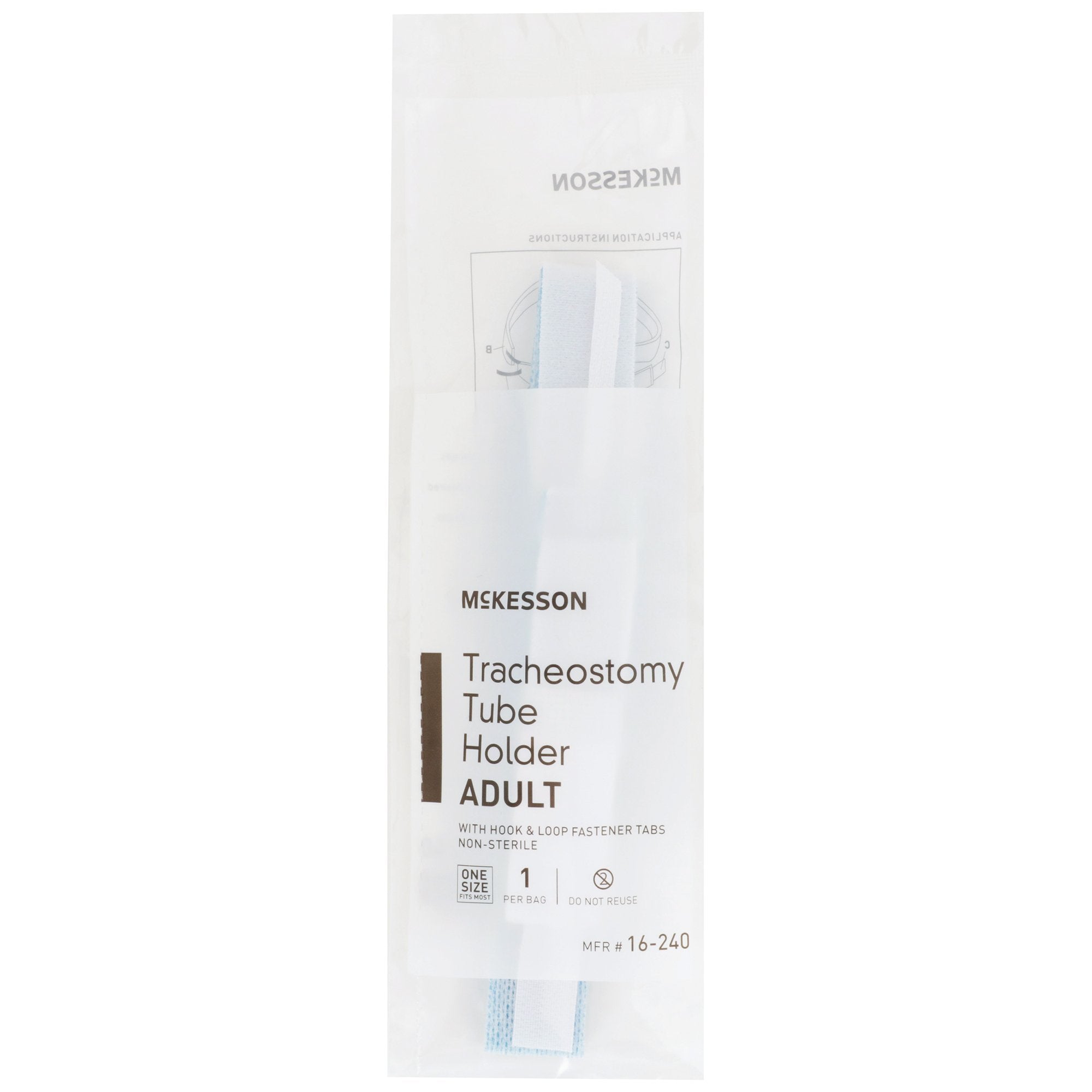 McKesson Tracheostomy Tube Holder-Tracheostomy Tube Holder McKesson One Size Fits Most Adult