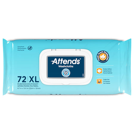 Attends® Scented Personal Cleansing Wipes with Aloe and Vitamin E - Personal Hygiene>Skin Care>Personal Wipes - Attends He...