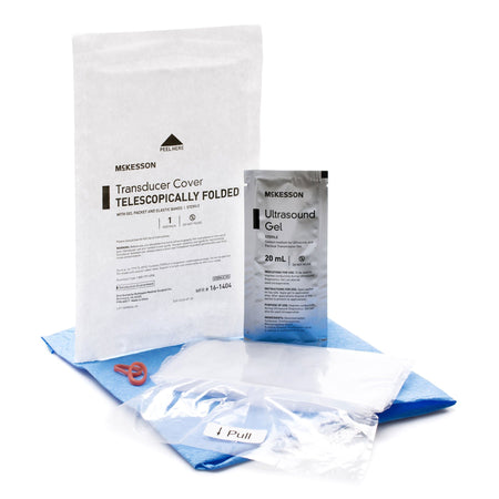 McKesson Telescopically Folded Transducer Cover, 6 x 33 Inch - Diagnostic Instruments and Supplies>Ultrasound>Ultrasound P...