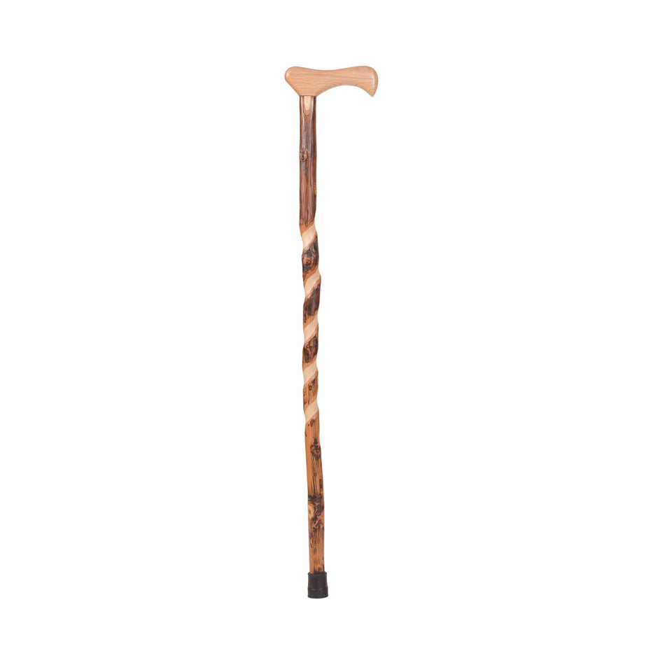 Brazos� Hickory Hiking Staff, 37-Inch Height-T-Handle Cane Brazos� Twisted Wood 37 Inch Height Hickory