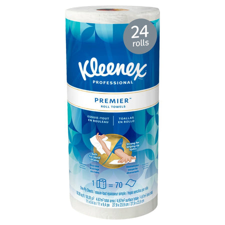 Kleenex Premiere Kitchen Paper Towel, 70 Towels per Roll-Kitchen Paper Towel Kleenex Premiere Perforated Roll 9.4 X 11 Inch