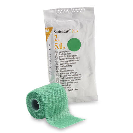 3M™ Scotchcast™ Plus Cast Tape, Green, 2 Inch x 4 Yards - Orthopedic>Casting>Cast and Splint Materials - Solventum Corpora...