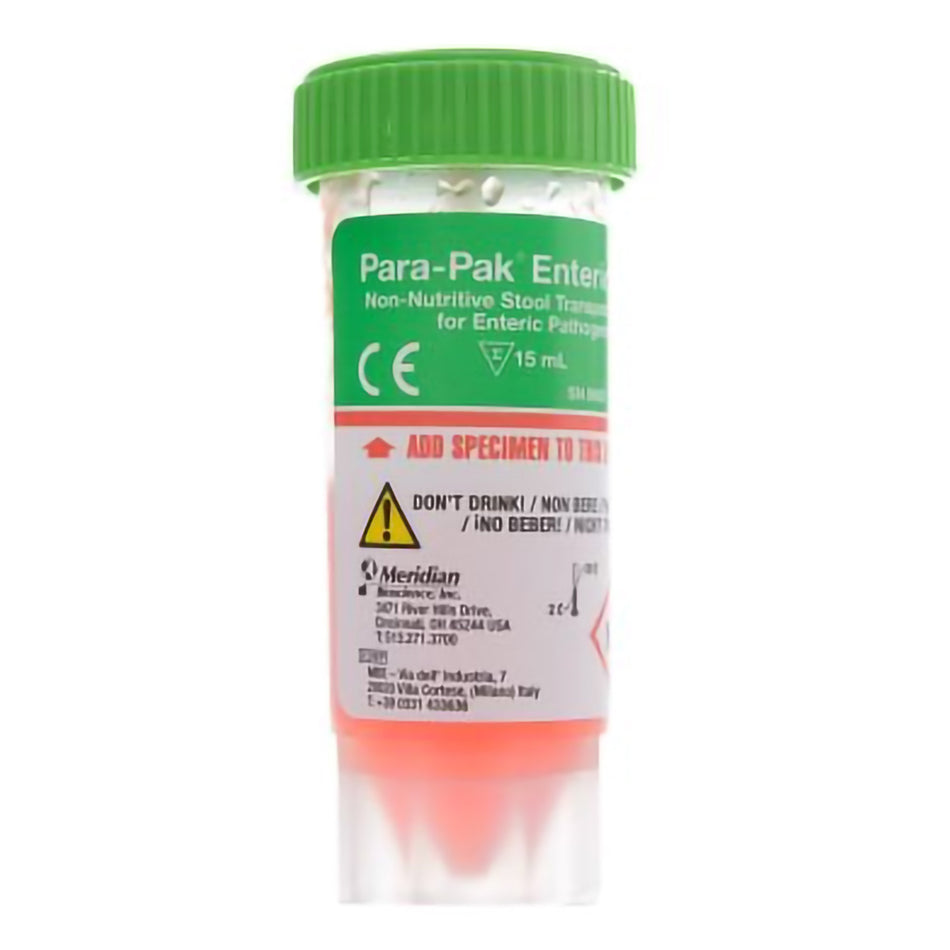 Para-Pak� Single-Vial Stool Specimen Container, 15 mL Fill-Stool Specimen Container Para-Pak� Single-Vial 15 mL Fill (0.5 oz.) Screw Cap with Sampling Device Warning Label / Patient Information NonSterile