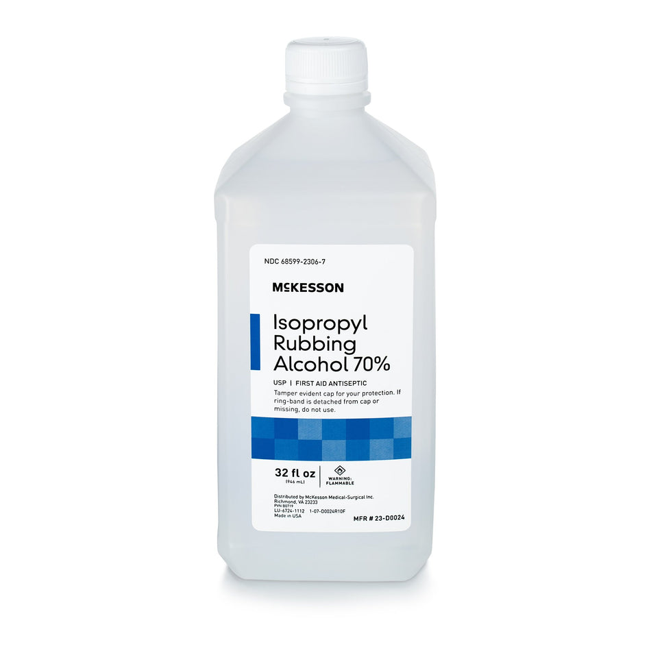McKesson Isopropyl Alcohol Antiseptic, 32-ounce bottle-Antiseptic McKesson Brand Topical Liquid 32 oz. Bottle