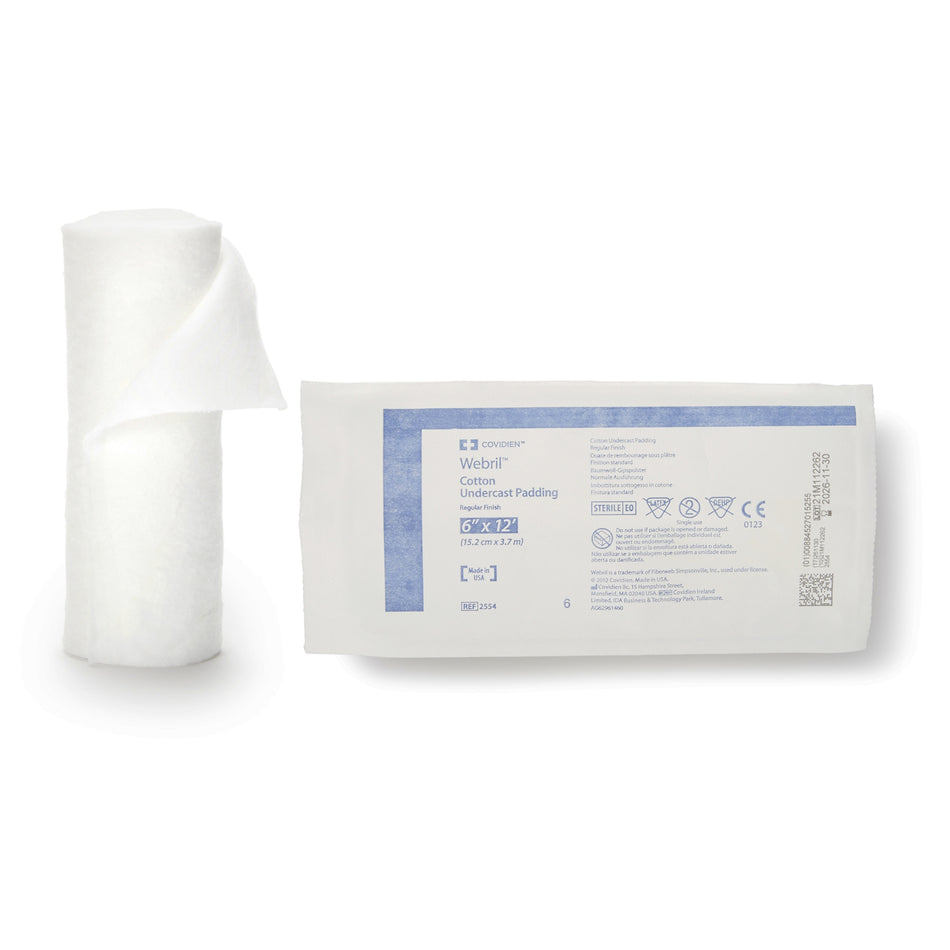Webril Cast Padding, 6 Inch x 4 Yard-Cast Padding Undercast Webril 6 Inch X 4 Yard Cotton Sterile