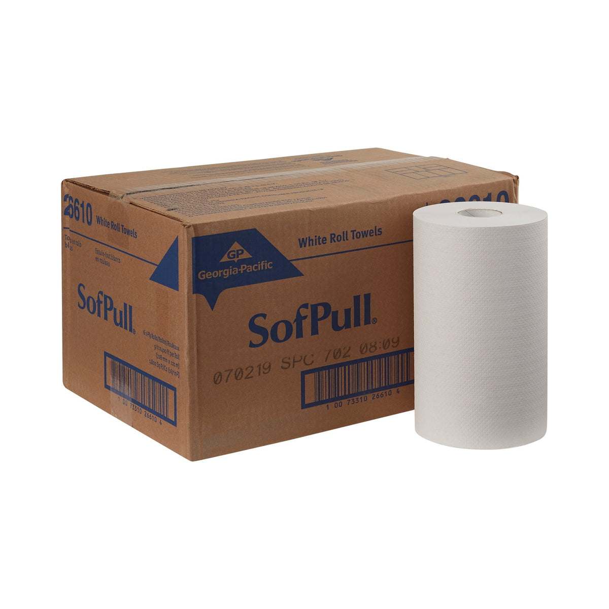 SofPull Paper Towel, 9 Inch x 400 Foot, 6 Rolls per Case-Paper Towel SofPull Hardwound Roll 9 Inch X 400 Foot