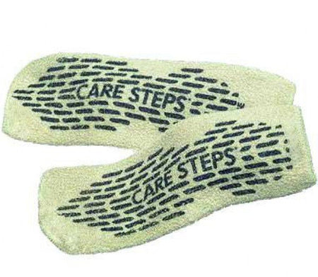 Care-Steps Single Tread Slipper Socks, 2X-Large-Slipper Socks Care-Steps Unisex Adult 2X-Large Single Tread Single Patient Use Moss Green