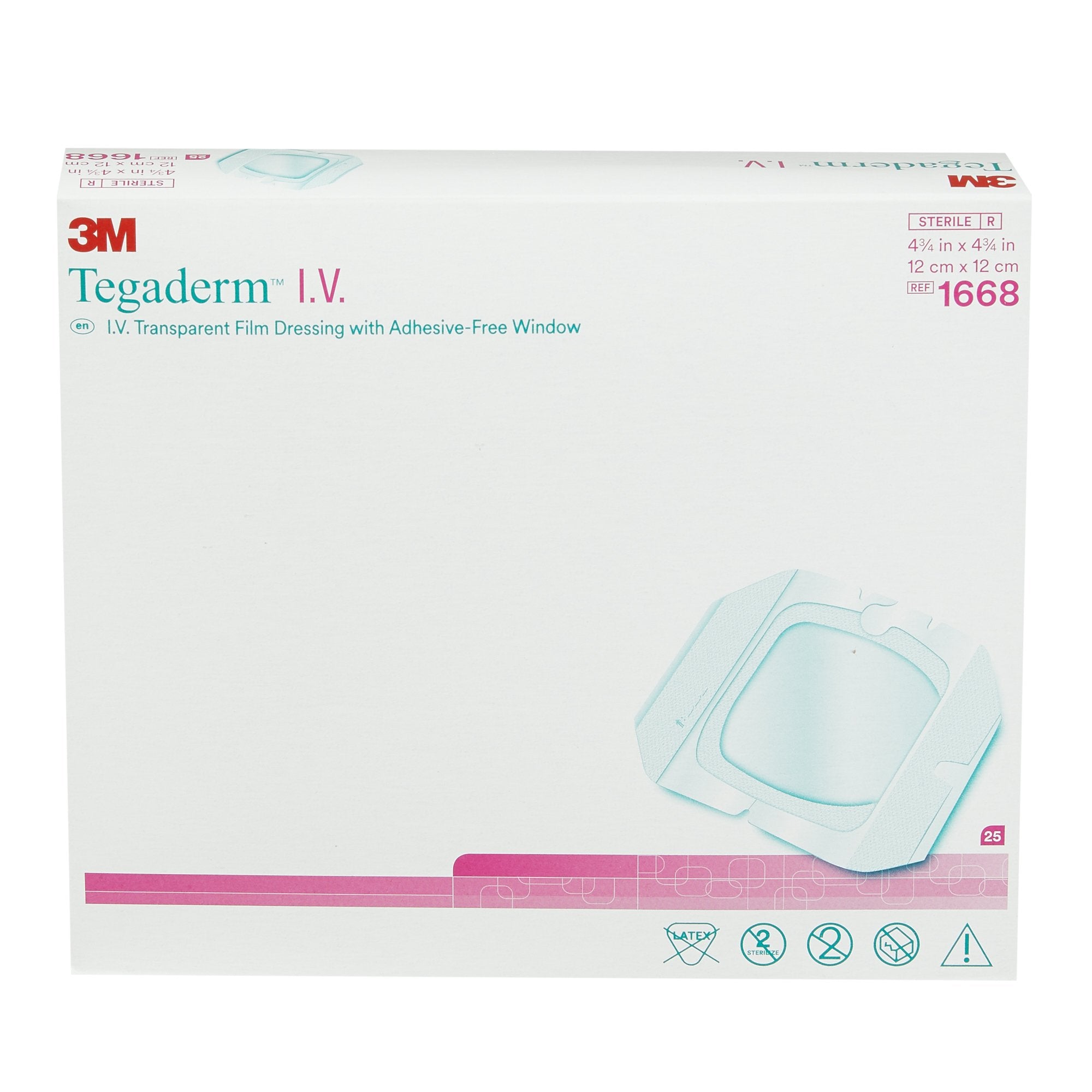 3M™ Tegaderm™ I.V. Transparent Film Dressing with Adhesive-Free Window - IV Therapy>IV Dressings - Solventum Corporation