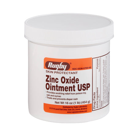 Rugby® Zinc Oxide Skin Ointment USP, 16 oz. - Personal Hygiene>Skin Care>Moisturizers - Major Pharmaceuticals