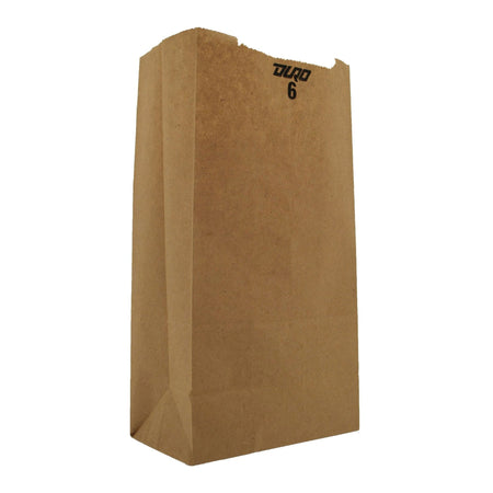 Duro Grocery Bag-Grocery Bag Duro Brown Kraft Recycled Paper #6