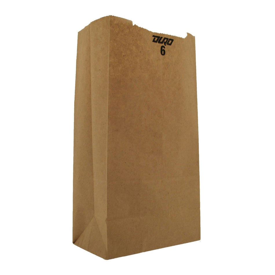 Duro Grocery Bag-Grocery Bag Duro Brown Kraft Recycled Paper #6