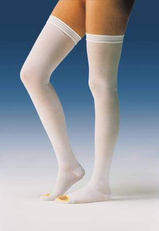 JOBST Anti-Em/GP Thigh High Anti-embolism Stockings, Large / Long-Anti-embolism Stocking JOBST Anti-embolism/GPT Thigh High Large / Long White Inspection Toe