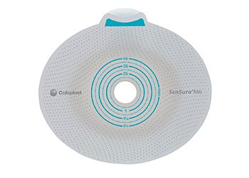 SenSura Mio Flex Ostomy Barrier With 1-Inch Stoma Opening-"Ostomy Barrier SenSura Mio Flex Precut, Extended Wear Elastic Adhesive 50 mm Flange Red Code System 1 Inch Opening"