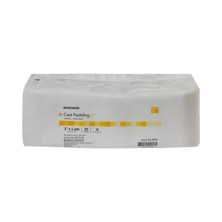 McKesson White Polyester Cast Padding, 2 Inch x 4 Yard-Cast Padding Undercast McKesson 2 Inch X 4 Yard Polyester NonSterile