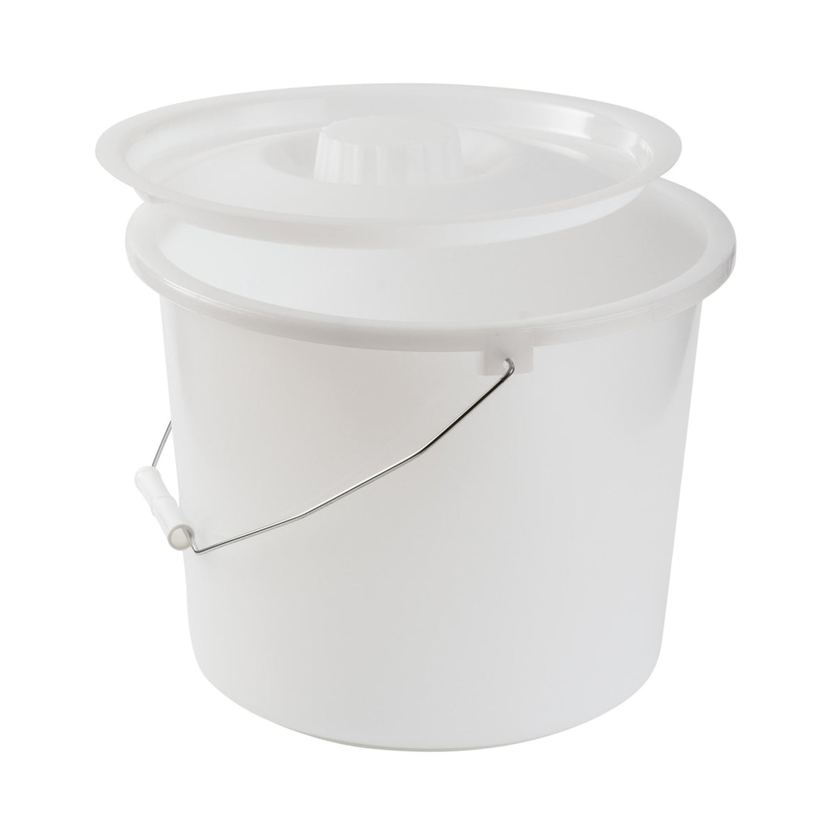 Mabis Healthcare Commode Pail with Lid-Commode Pail with Lid For all standard Commode