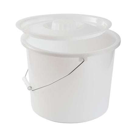 Mabis Healthcare Commode Pail with Lid-Commode Pail with Lid For all standard Commode