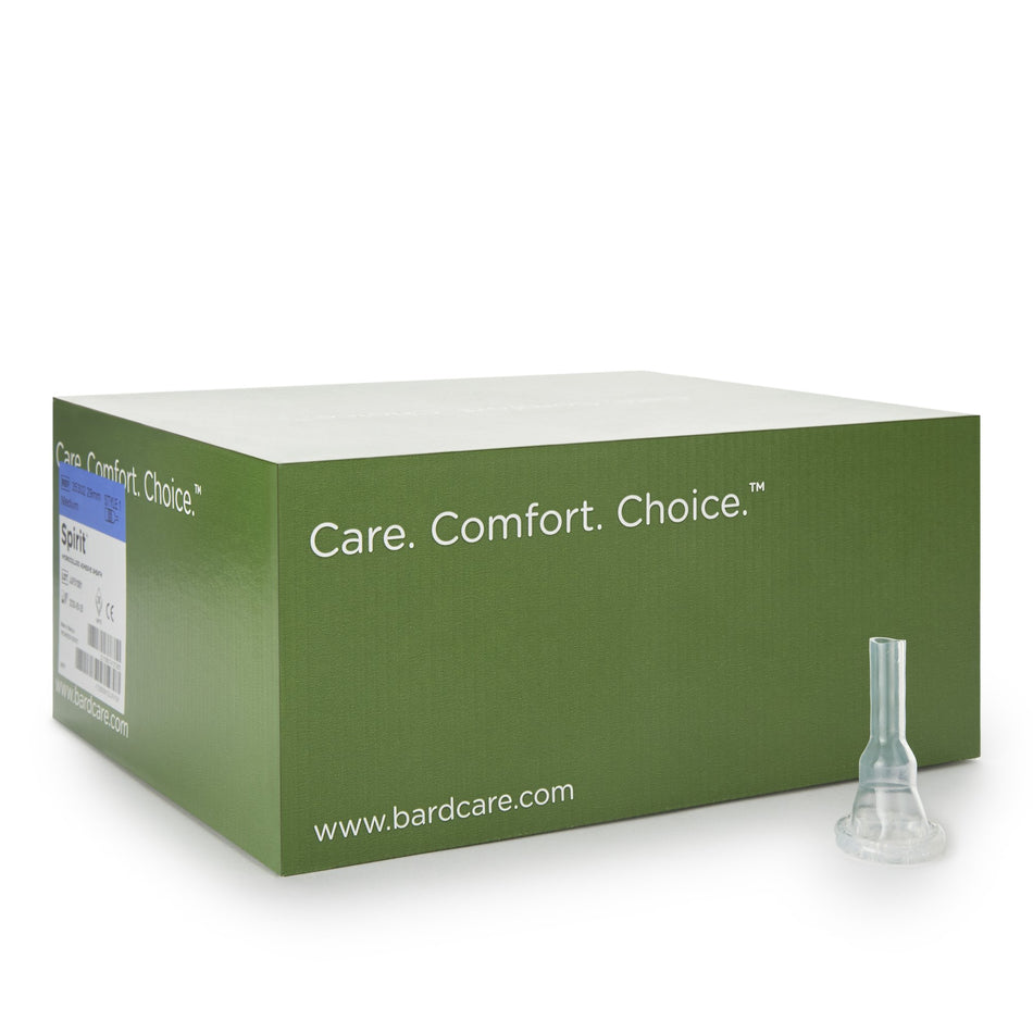 Spirit 1 Male External Catheter, Medium-Male External Catheter Spirit1 Self-Adhesive Seal Hydrocolloid Silicone Medium