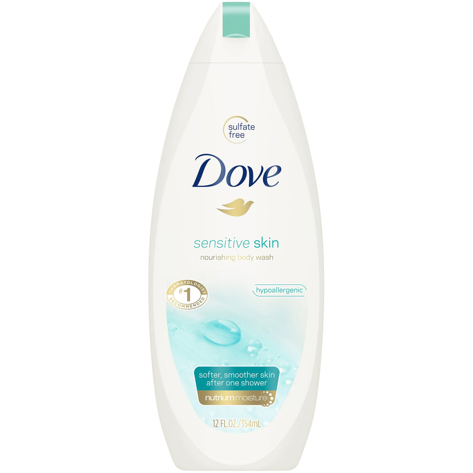 Dove� Sensitive Skin Body Wash-Body Wash Dove� Sensitive Skin Liquid 12 oz. Bottle Unscented