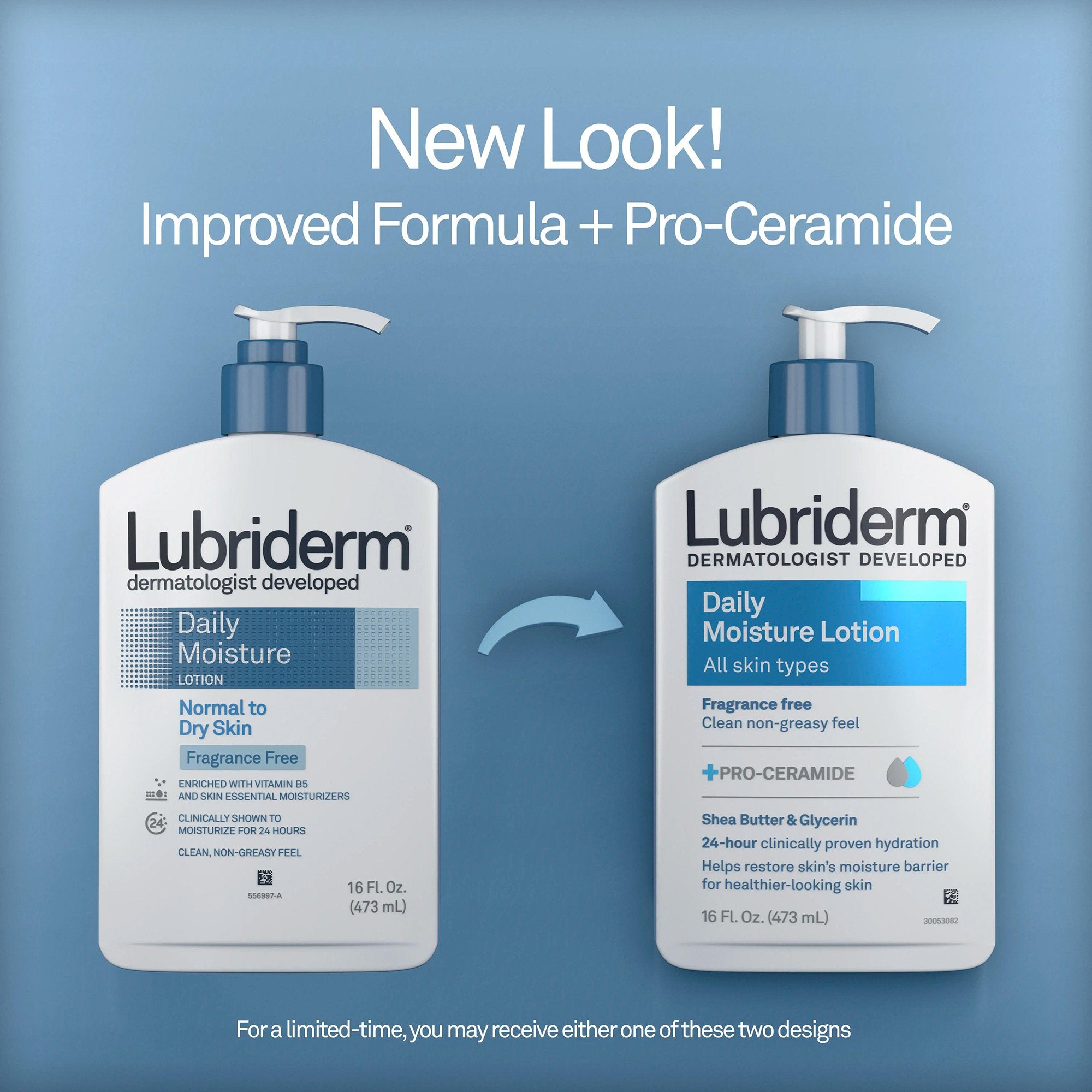 Lubriderm® Daily Moisture Lotion, 16-ounce Pump Bottle - Personal Hygiene>Skin Care>Moisturizers - Kenvue Brands LLC