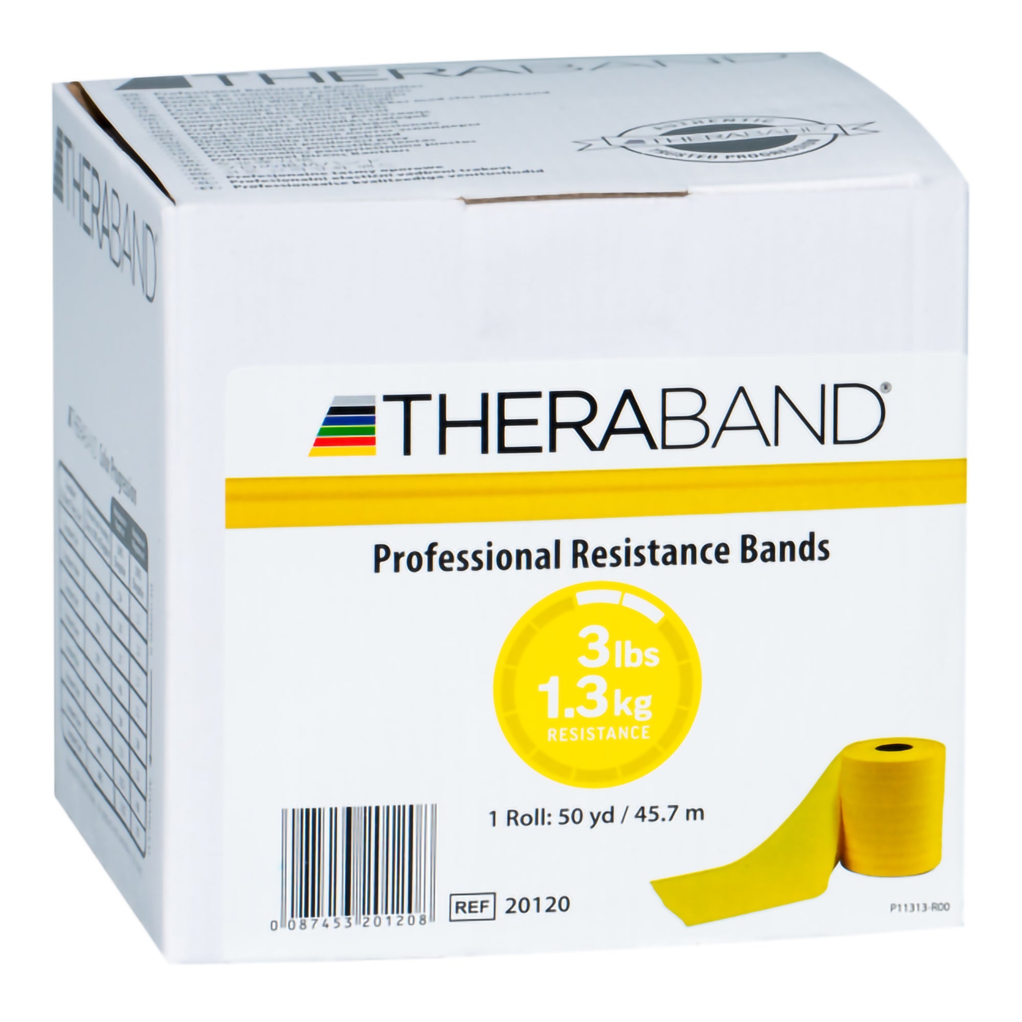 TheraBand Exercise Resistance Band, Yellow, 6 Inch x 50 Yard, X-Light Resistance-Exercise Resistance Band TheraBand Yellow 6 Inch X 50 Yard Light Resistance