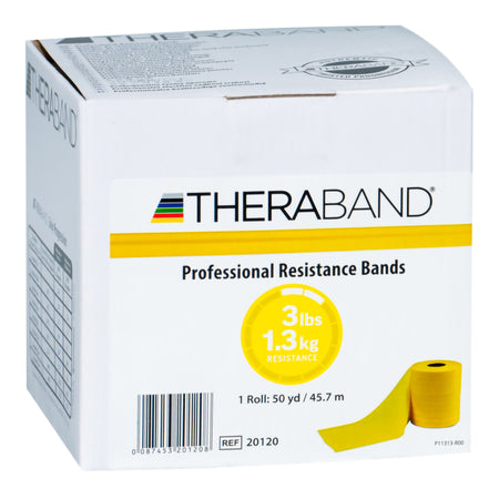 TheraBand Exercise Resistance Band, Yellow, 6 Inch x 50 Yard, X-Light Resistance-Exercise Resistance Band TheraBand Yellow 6 Inch X 50 Yard Light Resistance