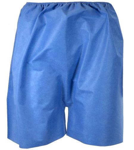 HPK Industries Exam Shorts, X-Large-Exam Shorts X-Large Blue SMS Adult Disposable