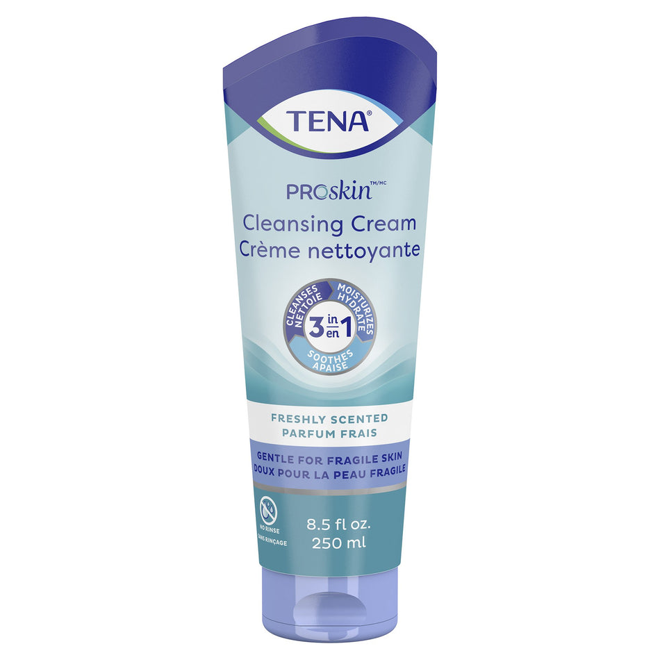 Tena Body Wash Cleansing Cream, Alcohol-Free, 3-in-1 Formula, Unscented, 8.5 oz, Tube-Rinse-Free Body Wash TENA ProSkin Cream 8.5 oz. Tube Unscented