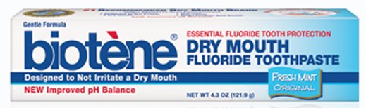 Biotne Fluoride Toothpaste, Fresh Mint-Toothpaste Biotne Fresh Mint Flavor 4.3 oz. Tube
