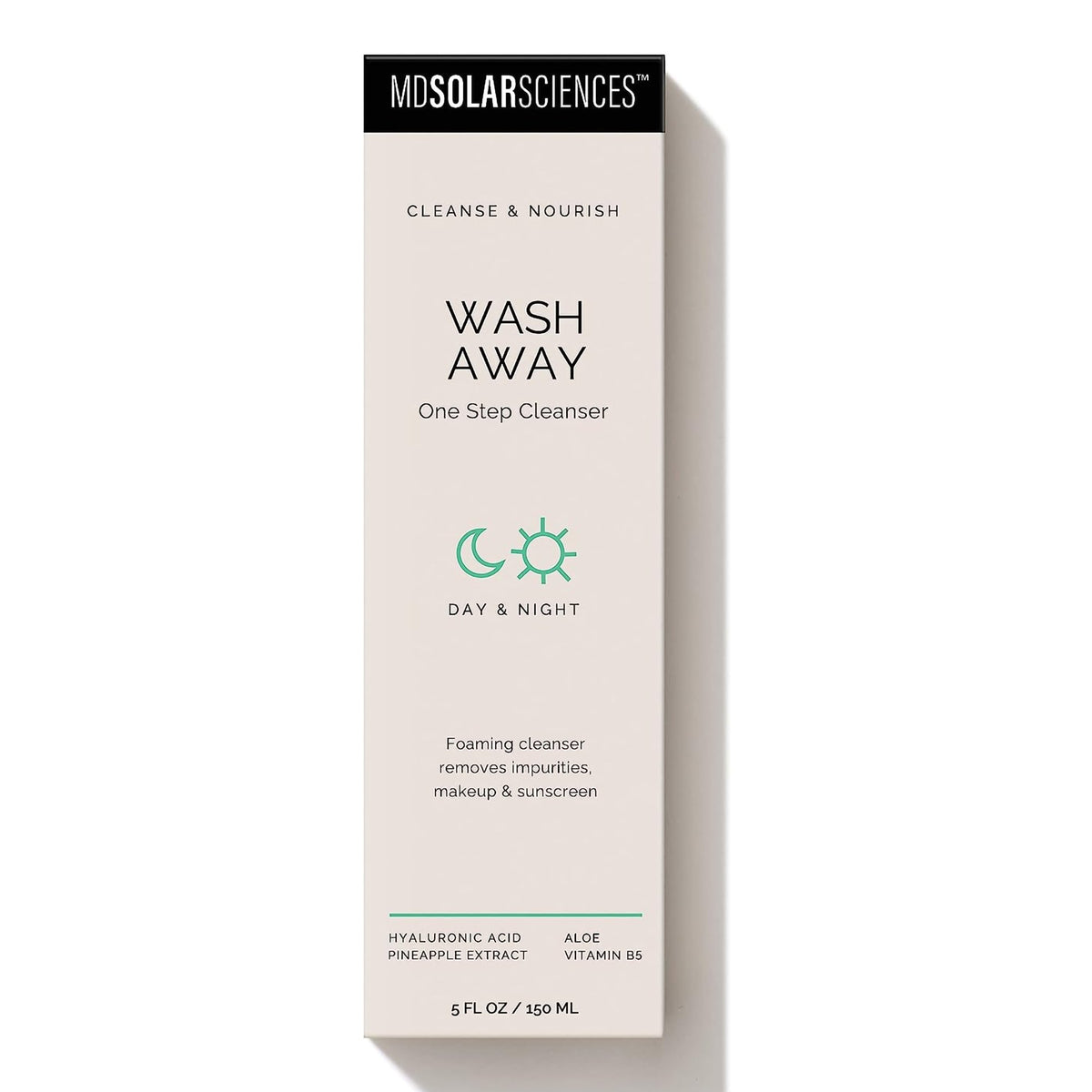 MDSolarsciences Wash Away One Step Cleanser, 5 oz.-Facial Cleanser MDSolarsciences Wash Away One Step Gel 5 oz. Tube Unscented