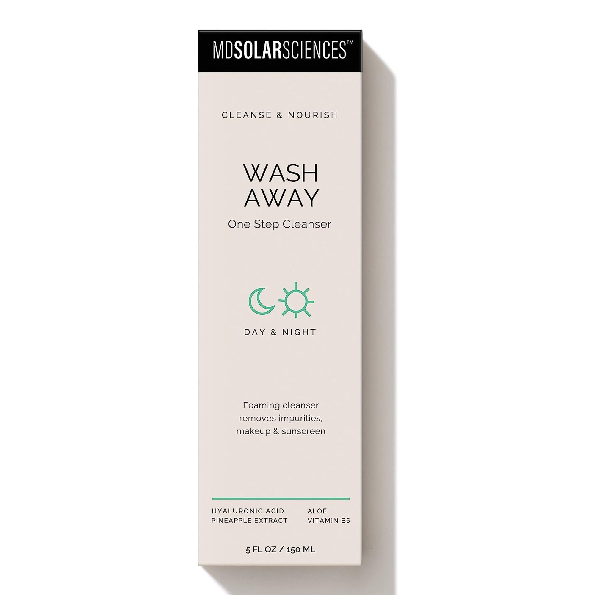 MDSolarsciences Wash Away One Step Cleanser, 5 oz.-Facial Cleanser MDSolarsciences Wash Away One Step Gel 5 oz. Tube Unscented