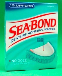 SeaBond Denture Adhesive-Denture Adhesive SeaBond Wafer 15 per Box
