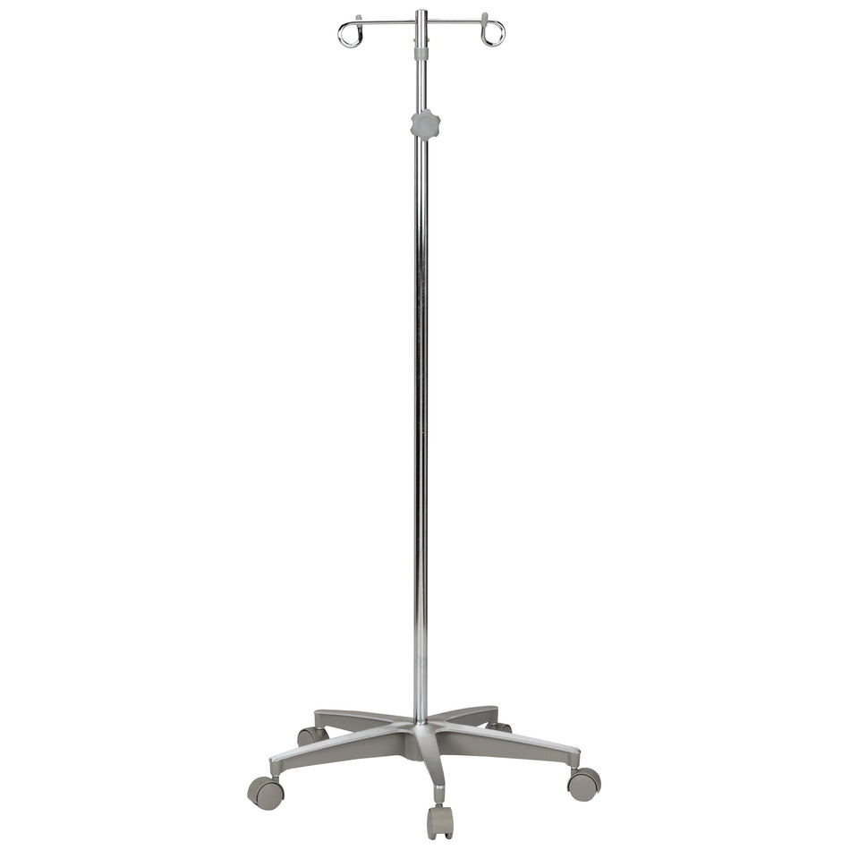 McKesson Performance IV Stand-IV Stand Floor Stand 2 Hooks 5 Legs with Casters