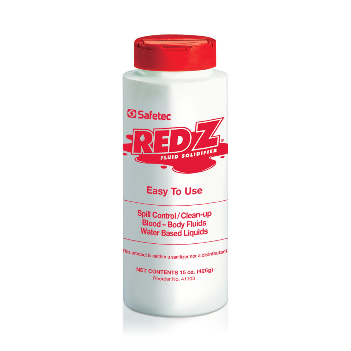 Red Z Spill Control Solidifier-Spill Control Solidifier Red Z Shaker Top Bottle 15 oz.