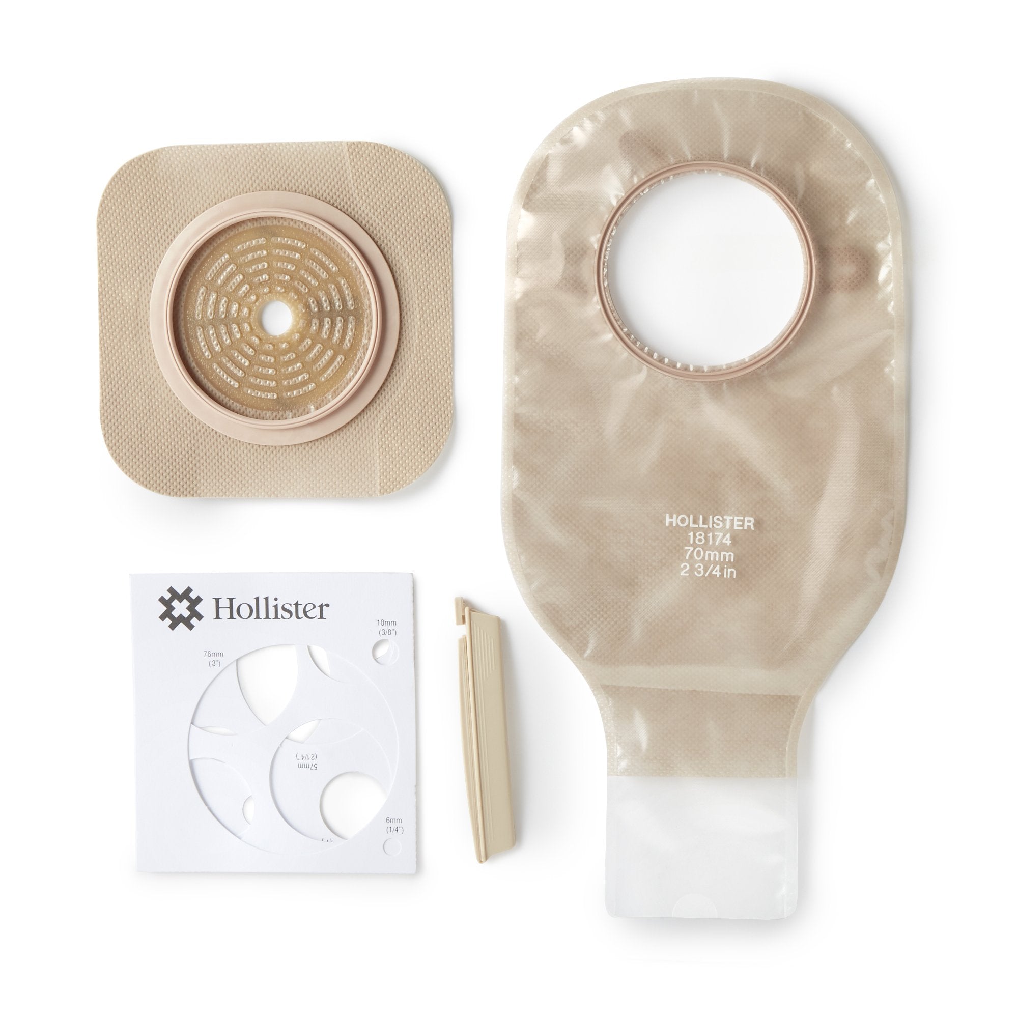 New Image Two-Piece Drainable Clear Ileostomy /Colostomy Kit, 12-Inch Length, 2 Inch Flange-"Ileostomy / Colostomy Pouch New Image Two-Piece System 12 Inch Length Flat, Trim to Fit 2-1/4 Inch Stoma Drainable"