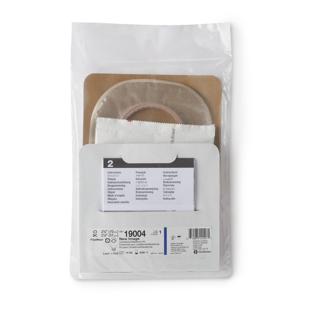 New Image Two-Piece Drainable Clear Ileostomy / Colostomy Kit, 12-Inch Length, 2 Inch Flange-"Ileostomy / Colostomy Pouch New Image Two-Piece System 12 Inch Length Flat, Trim To Fit 2-1/4 Inch Stoma Drainable"