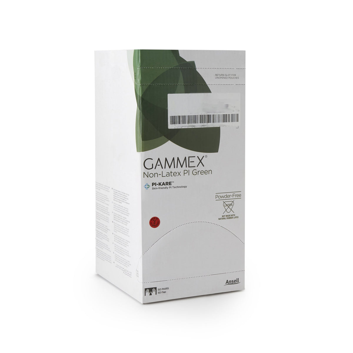 Gammex Non-Latex PI Green Polyisoprene Surgical Glove, Size 8.5, Light Green-Surgical Glove GAMMEX Non-Latex PI Green Size 8.5 Sterile Polyisoprene Standard Cuff Length Micro-Textured Light Green Chemo Tested
