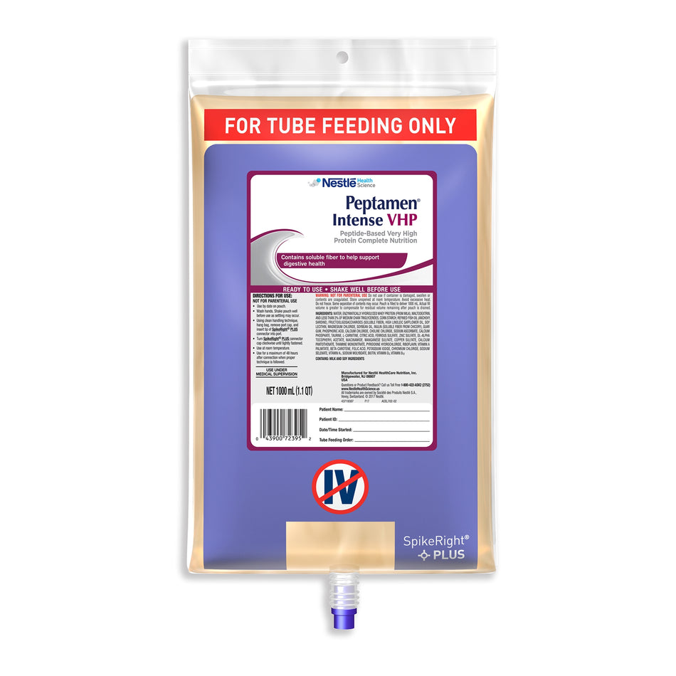 Peptamen® Intense VHP Tube Feeding Peptide-Based Formula, 33.8 oz. UltraPak® Bag - Nutritionals and Feeding Supplies>Nutri...
