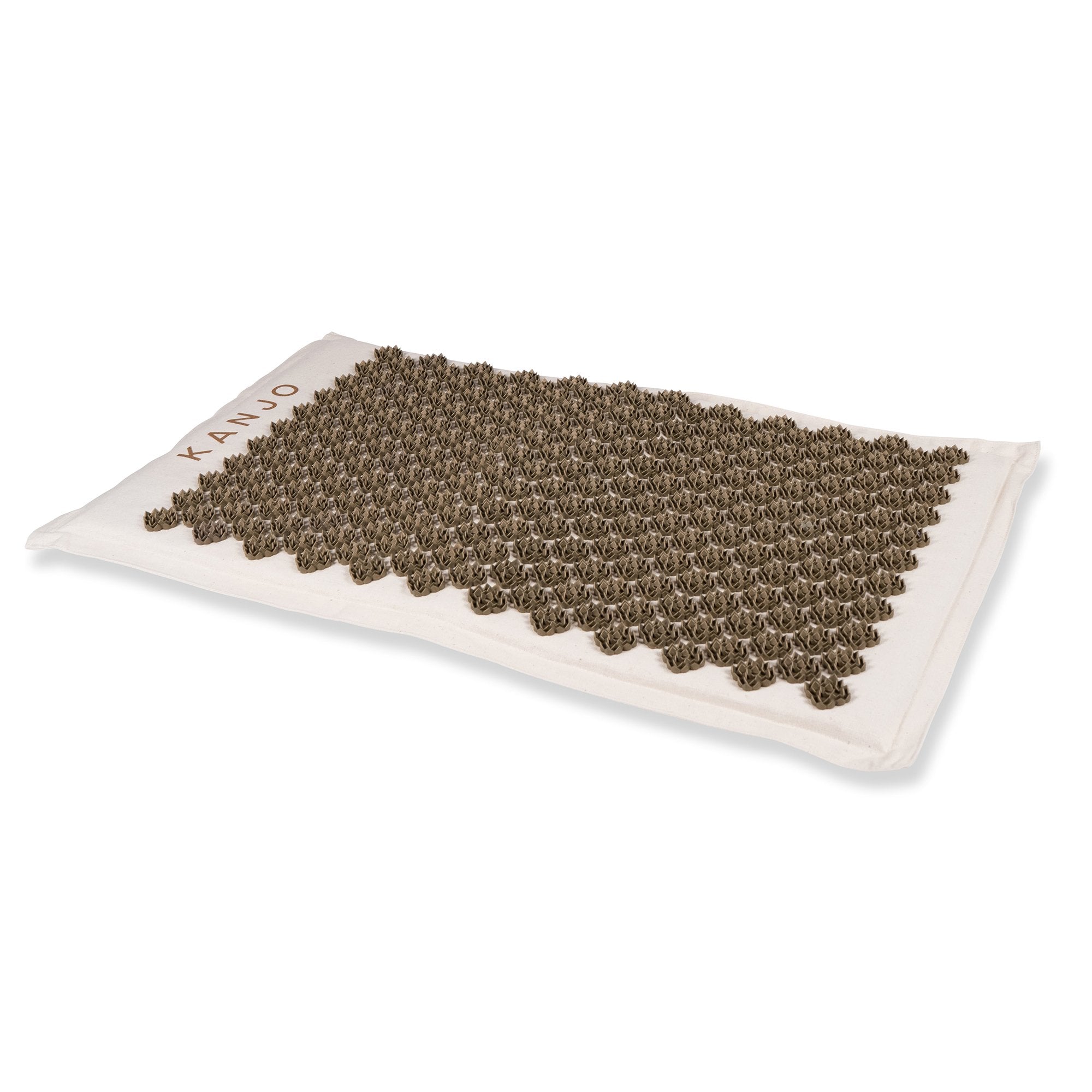 Kanjo Coconut Acupressure Mat with Carry Bag-Kanjo Coconut Acupressure Mat Tan Coconut / Cotton Linen Blend / Plastic 17 X 28 Inch