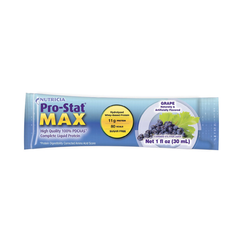 Pro-Stat Max Grape Complete Liquid Protein-Oral Supplement Pro-Stat MAX Grape Flavor Liquid 1 oz. Individual Packet