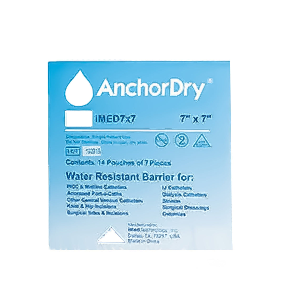 Wound Protector AnchorDry™ 7 X 7 Inch