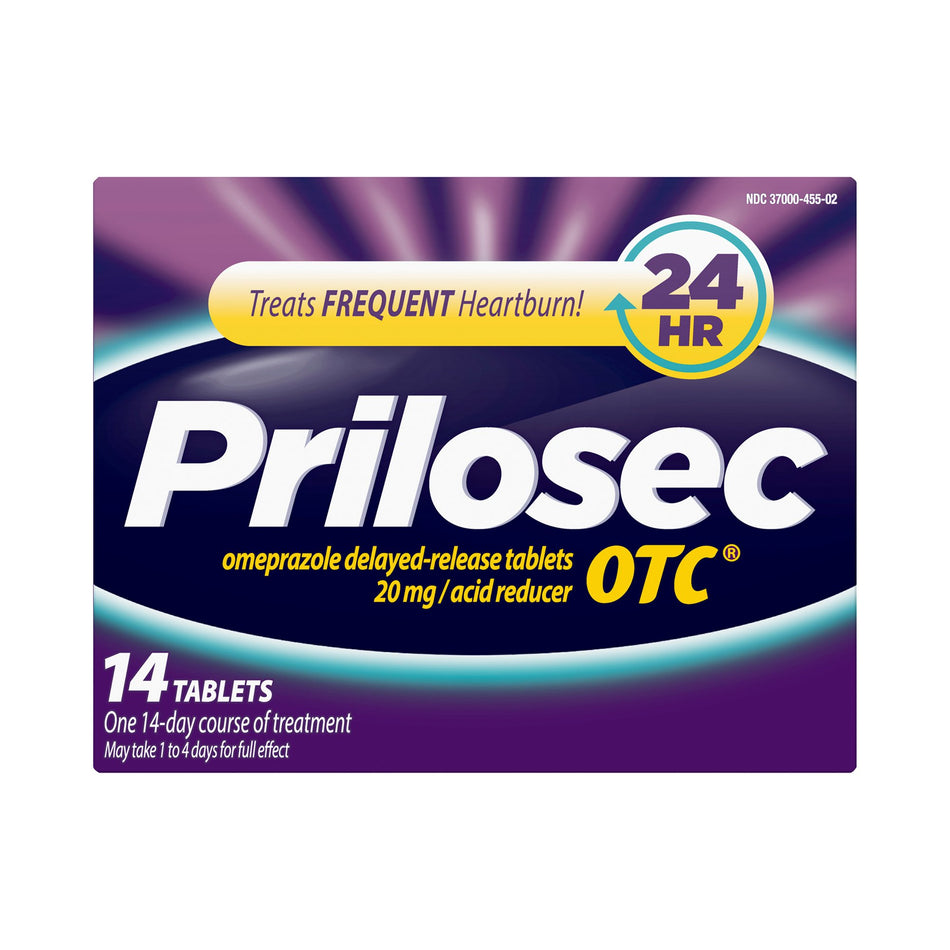 Prilosec OTC Antacid-Antacid Prilosec OTC 20 mg Strength Tablet 14 per Box