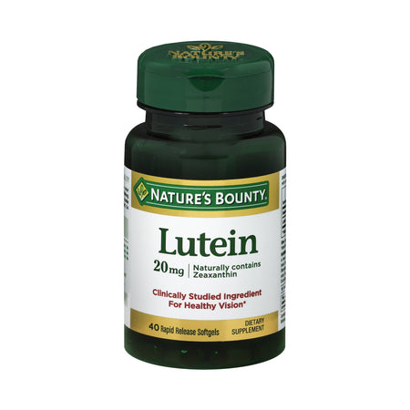 Nature's Bounty Lutein Eye Vitamin Supplement-Eye Vitamin Supplement Nature's Bounty Lutein 20 mg Strength Softgel 40 per Bottle