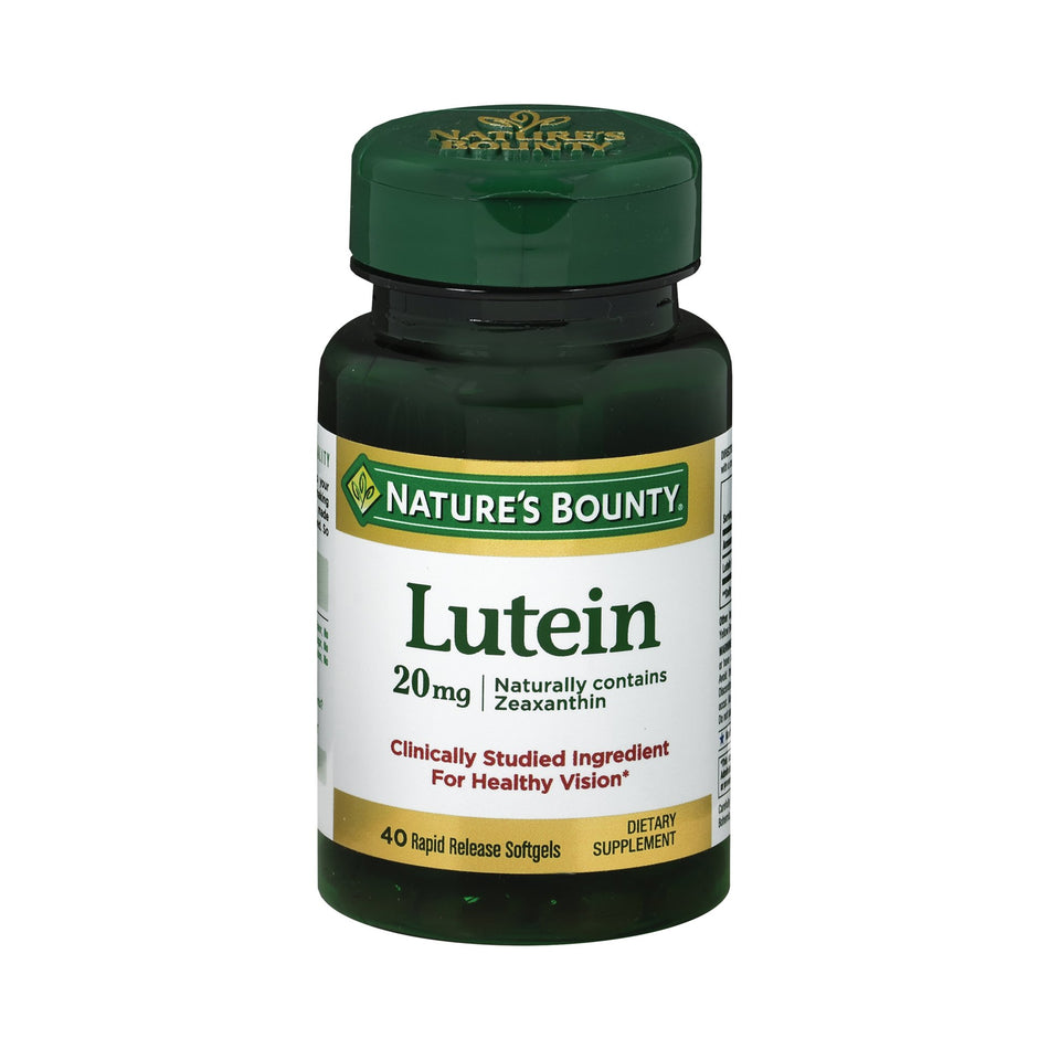 Nature's Bounty Lutein Eye Vitamin Supplement-Eye Vitamin Supplement Nature's Bounty Lutein 20 mg Strength Softgel 40 per Bottle