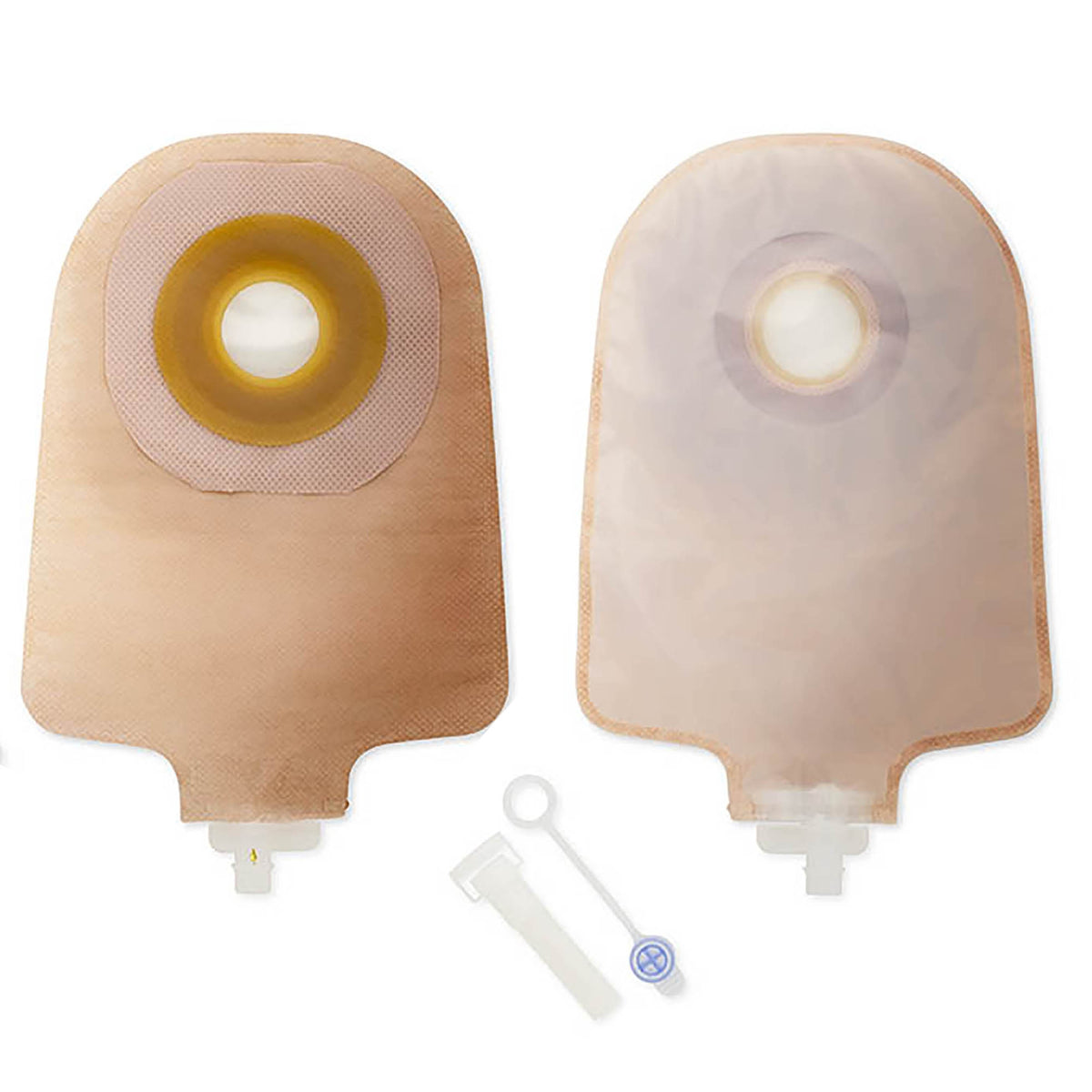 One-Piece Transparent Urostomy Pouch, 9 Inch Length, Up to 2 Inch Stoma-"Urostomy Pouch Premier One-Piece System 9 Inch Length Flat, Trim to Fit Up to 2-1/2 Inch Stoma Drainable"