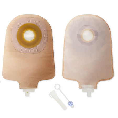 One-Piece Transparent Urostomy Pouch, 9 Inch Length, Up to 2 Inch Stoma-"Urostomy Pouch Premier One-Piece System 9 Inch Length Flat, Trim to Fit Up to 2-1/2 Inch Stoma Drainable"