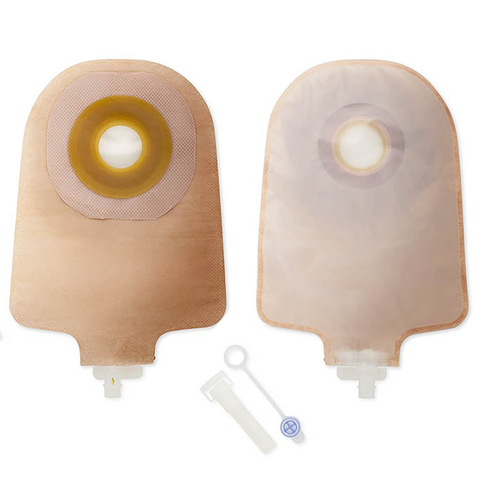 One-Piece Transparent Urostomy Pouch, 9 Inch Length, Up to 2 Inch Stoma-"Urostomy Pouch Premier One-Piece System 9 Inch Length Flat, Trim to Fit Up to 2-1/2 Inch Stoma Drainable"