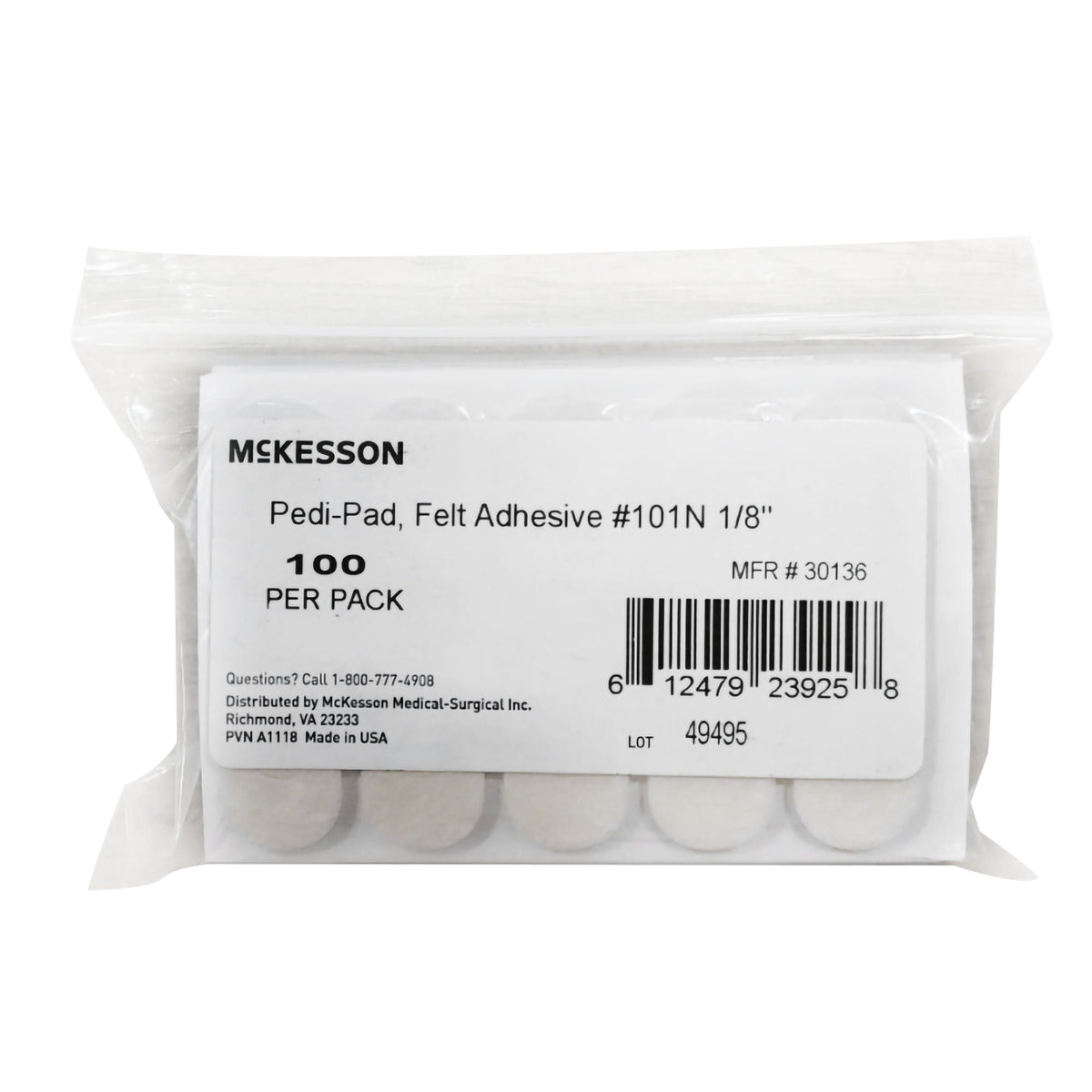 McKesson Pedi-Pad Protective Pad, Narrow - Orthopedic>Immobilizers, Splints and Supports>Lower Body>Ankle, Foot and Toe -...