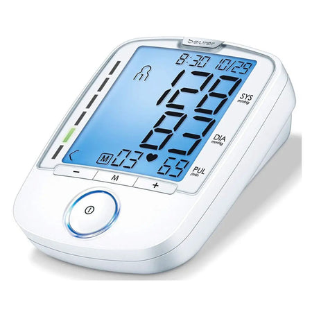 Beur Bluetooth Upper Arm Blood Pressure Monitor, Large Cuff-Home Automatic Digital Blood Pressure Monitor Beurer Large Cuff Nylon Cuff 22 to 42 cm Desk Model